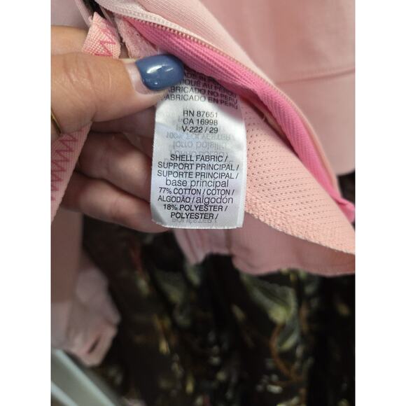 Lacoste Womens Pink Hoodie Cropped Size 42 - Picture 16 of 16